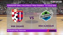 1. HMNL, 1. utakmica polufinala, Square - Olmissum 4:3, 19.4.2024., video sažetak