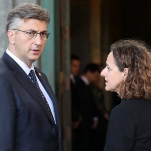 Predsjednik Vlade Andrej Plenković, ministrica kulture Nina Obuljen Koržinek