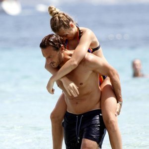 Francesco Totti i kćer Chanel na plaži