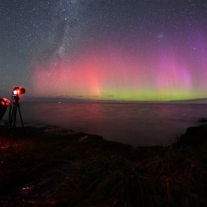 Južna polarna svjetlost na Novom Zelandu