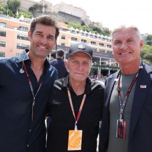 Mark Webber, Michael Douglas i David Coulthard