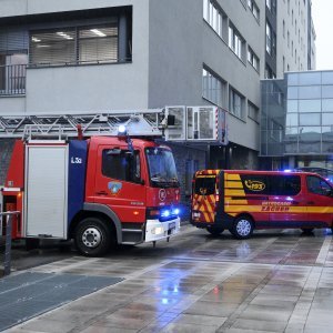 Požar u sjedištu HEP-a u Zagrebu