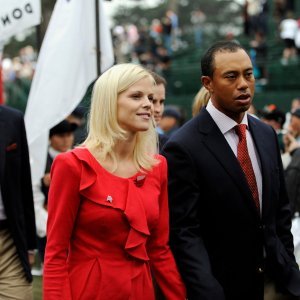 Tiger Woods i Elin Nordegren