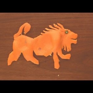 Lav - Orange Origami Art