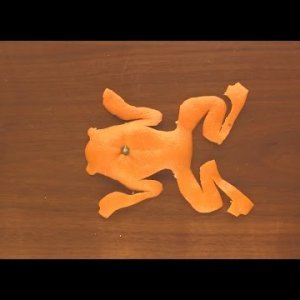 Žaba - Orange Origami Art
