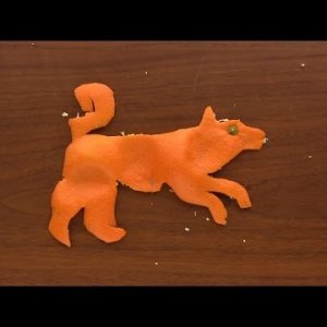 Pas - Orange Origami Art