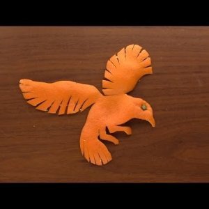 Golub - Orange Origami Art