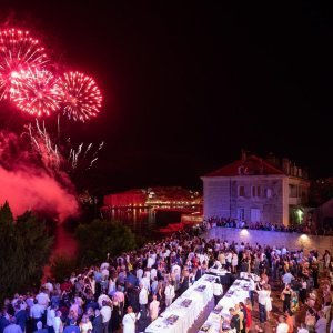 Domjenak nakon otvaranja 69. Ljetnih igara u Dubrovniku