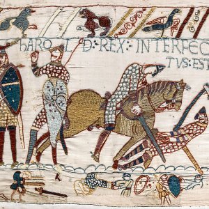Nepoznate autorice, 'Tapiserija iz Bayeuxa', 1073.-1083., detalj