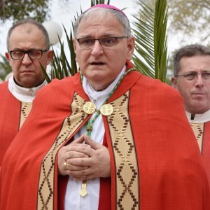 Šibenik: Biskup Tomislav Rogić u procesiji na Cvjetnicu blagoslovio maslinove grančice