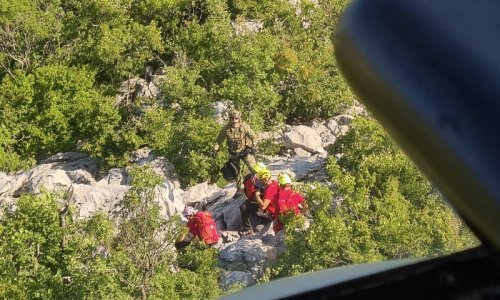 VIDEO Pogledajte snimku spašavanja osobe na Biokovu
