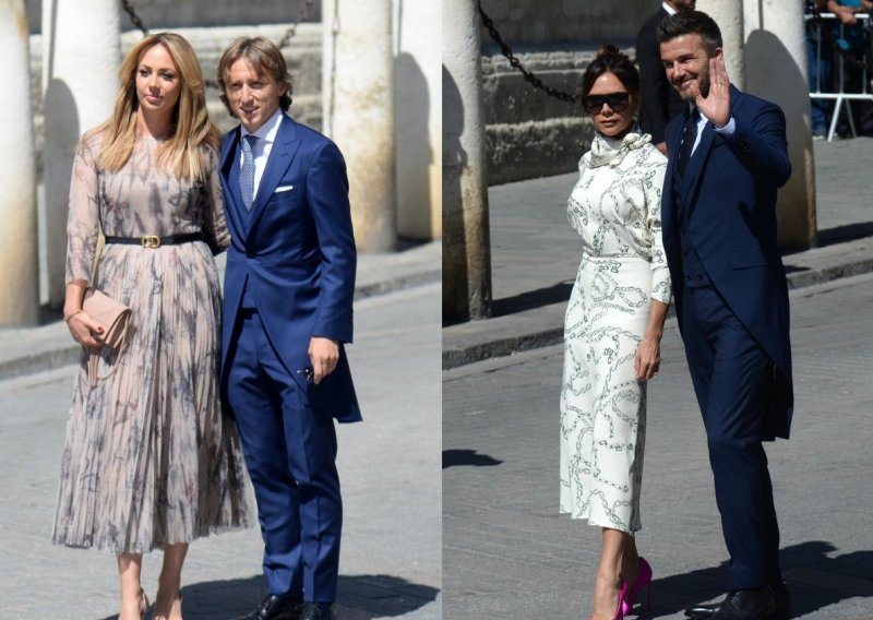 Nema koga nema: Na vjenčanje Sergija Ramosa stigli Luka i Vanja Modrić, David i Victoria Beckham…