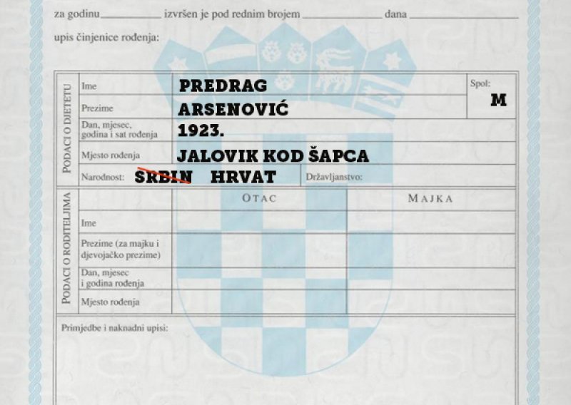 Srbin poslije smrti pretvoren u Hrvata?