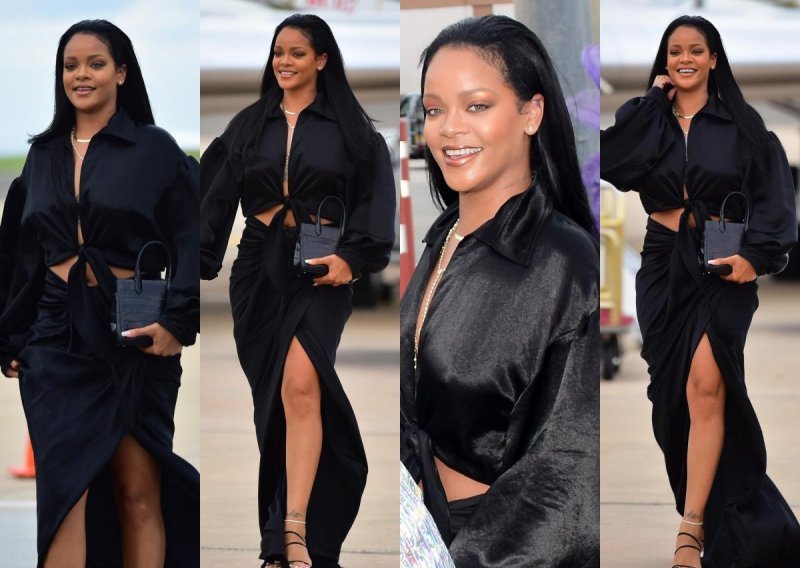 Rihanna na Barbadosu plijenila pozornost u crnom od glave do pete