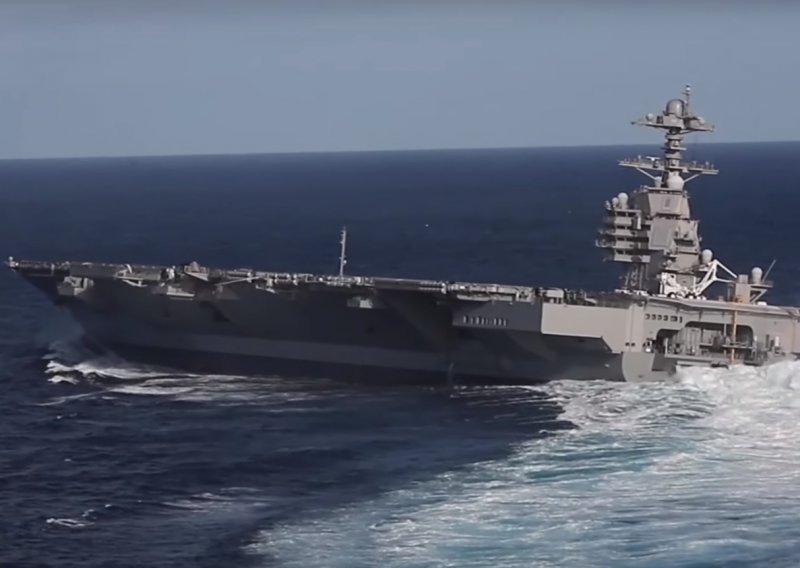 [VIDEO]Pogledajte kako se pri punoj brzini okreće 100.000 tona težak ponos američke ratne mornarice