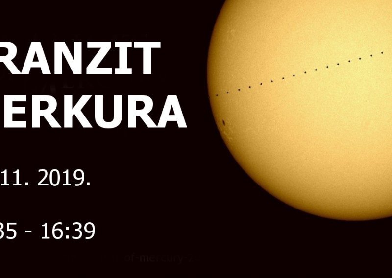 Hrvatski astronomi u ponedjeljak organiziraju zajedničko gledanje tranzita Merkura. U to vrijeme nipošto ne gledajte u Sunce!