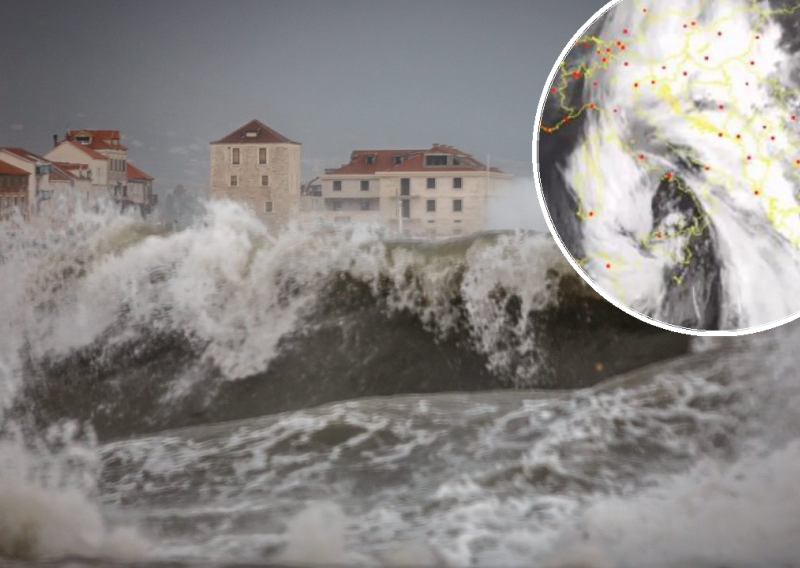 Pogledajte 'mrcinu od ciklone' koja je uzrokovala nezapamćeno nevrijeme; na udaru i Istra, u Kaštelima more ušlo u kuće