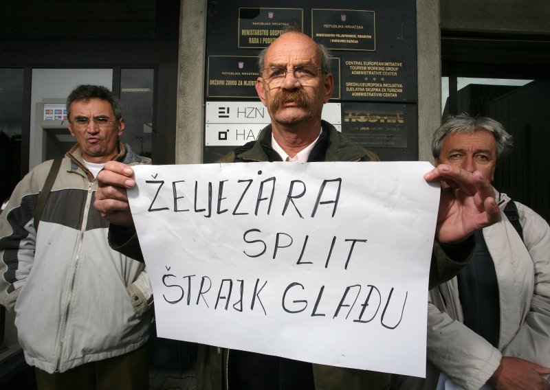 Radnici Željezare Split započeli štrajk glađu