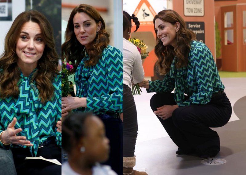 Kate Middleton pokazala modnu odvažnost u chic bluzi otkačenog uzorka