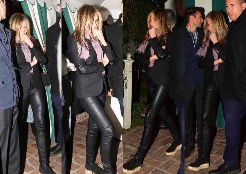 Jennifer Aniston je prava modna klasičarka: Kožne hlače i udobne ali efektne cipele za stajling bez greške