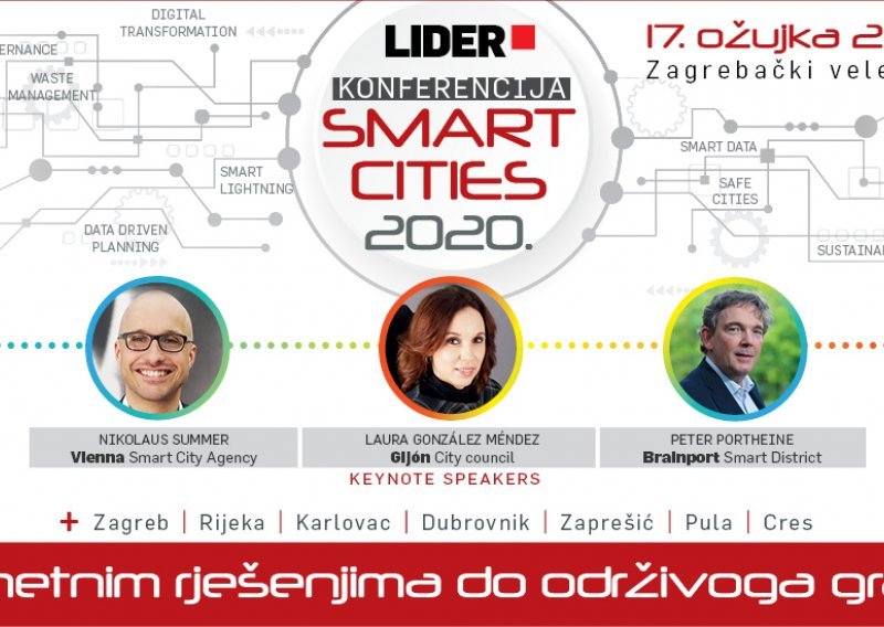 Vodimo vas na 6. Liderovu konferenciju 'Smart cities – Pametnim rješenjima do održivog grada'