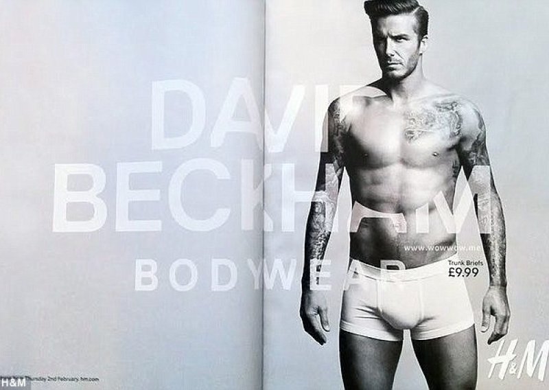 Beckham ponovo pozira u uskim bijelim boksericama