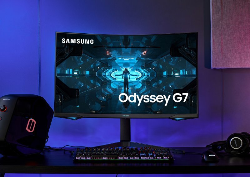 Samsung predstavio Odyssey G7, novi zakrivljeni monitor za gejming