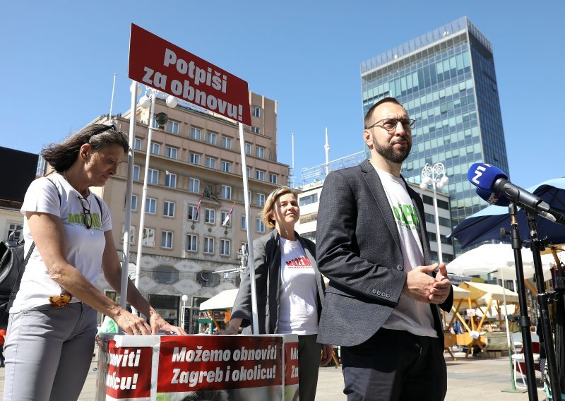Zeleno-lijeva koalicija skupila 15.000 potpisa za brzo donošenje zakona o obnovi Zagreba