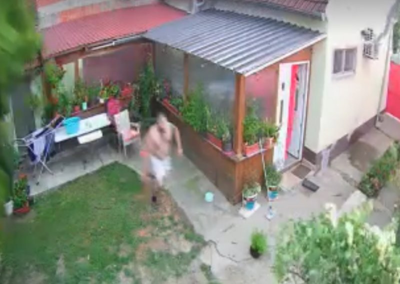 [VIDEO] Muškarac u Slavonskom Brodu za vrijeme oluje išao pokupiti veš, umalo ga poklopilo stablo