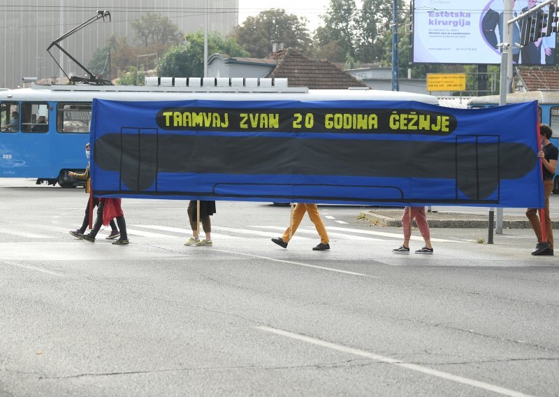 [VIDEO/FOTO] Zelena akcija traži proširenje tramvajske mreže u Zagrebu: Posljednji metri pruge izgrađeni su prije 20 godina