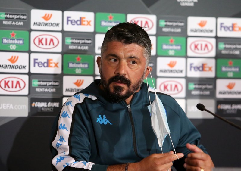 Trener Napolija Gattuso priznao zašto ne pamti Rijeku po dobrom; jedno pitanje ga je izbacilo iz takta, a spomenuo je i Maradonu