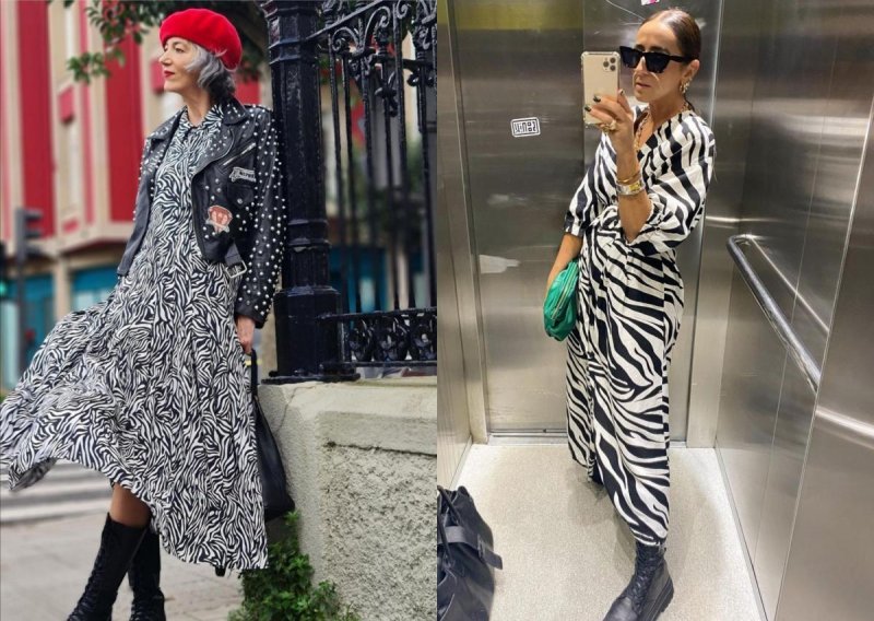 One znaju kako ih nositi: Zarine zebraste haljine osvojile modne blogerice iznad 50