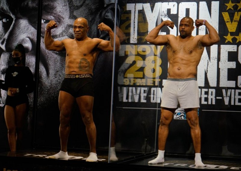 Ako je suditi prema napetosti na vaganju i sučeljavanju, Mike Tyson i Roy Jones mogli bi ponuditi pravu boksačku poslasticu