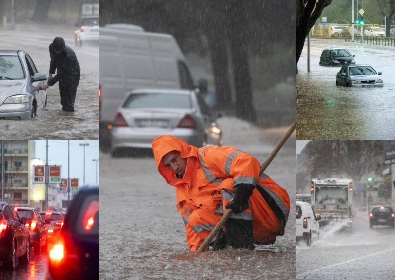 [FOTOPRIČA] Poplava u Splitu: Pogledajte kako su se građani i vozači uhvatili u koštac s nezapamćenim bujicama