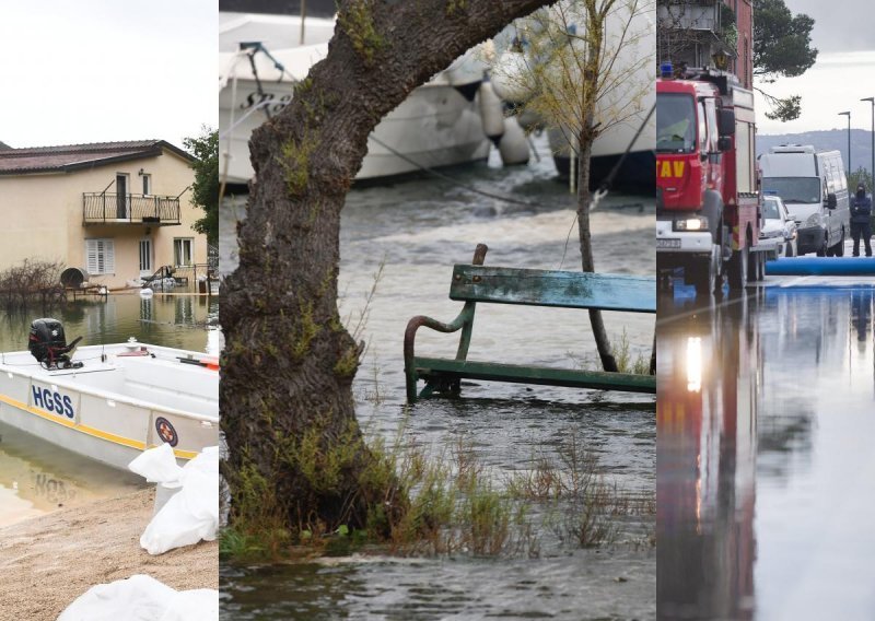 [FOTOPRIČA] Šibenik, Vrgorac, Omiš... Pogledajte apokaliptične prizore koje su diljem Hrvatske uzrokovale velike količine kiše