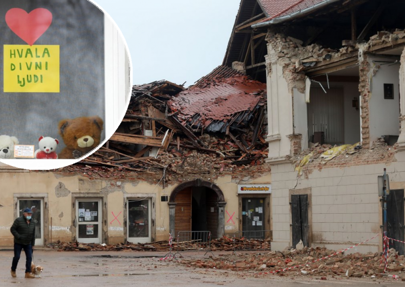 [VIDEO/FOTO] Ovako izgleda Petrinja pet dana nakon potresa: Grad je uništen, ali duh Petrinjaca ne posustaje