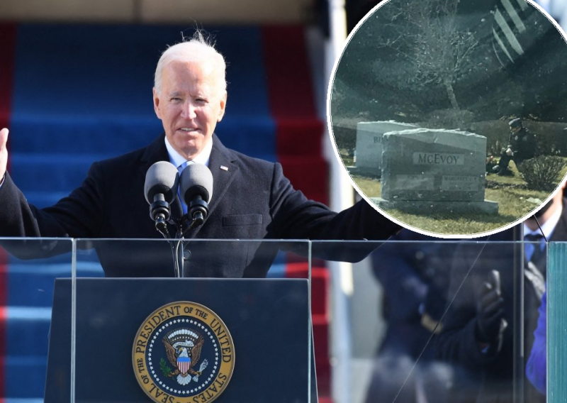 Ova je fotografija preko noći postala viralna: U vrijeme Bidenove inauguracije snimljen dirljiv prizor na grobu njegovog prerano preminulog sina