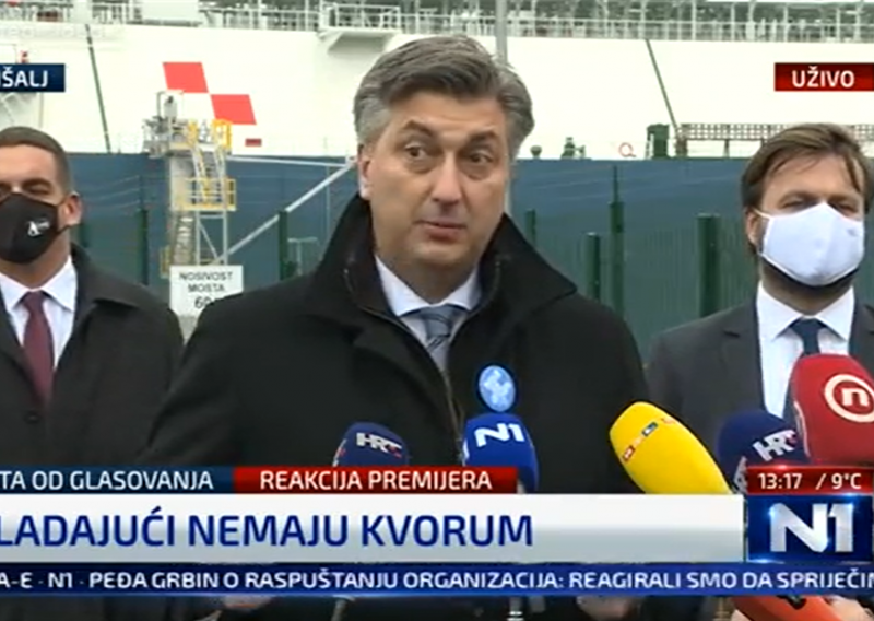 Plenković: Išli su rušiti kvorum znajući da se Miroslav Tuđman bori za život. To im dugo nećemo zaboraviti!