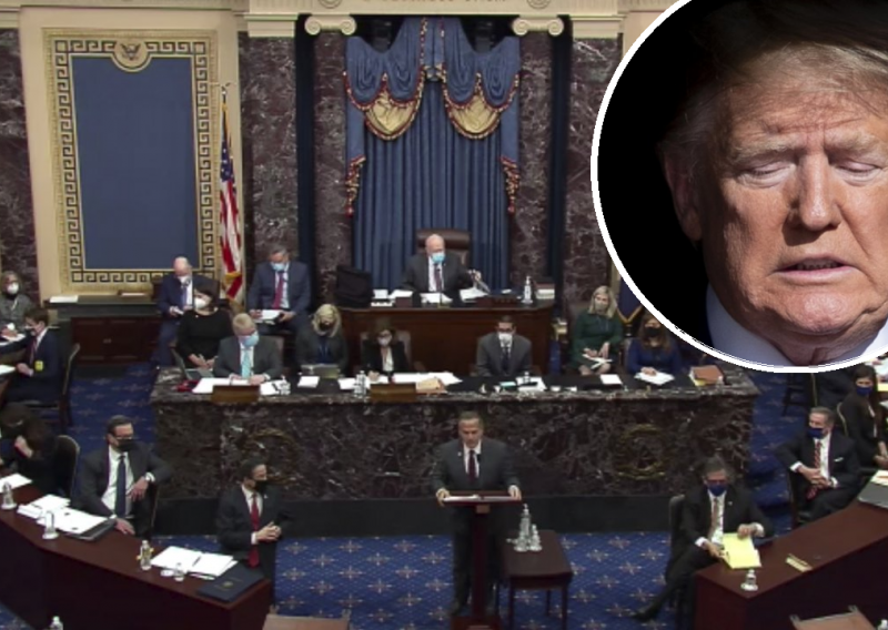 [FOTO/VIDEO] Senatori prelomili uz 56 glasova 'za' i 44 'protiv': Suđenje Trumpu je ustavno, nastavak u srijedu