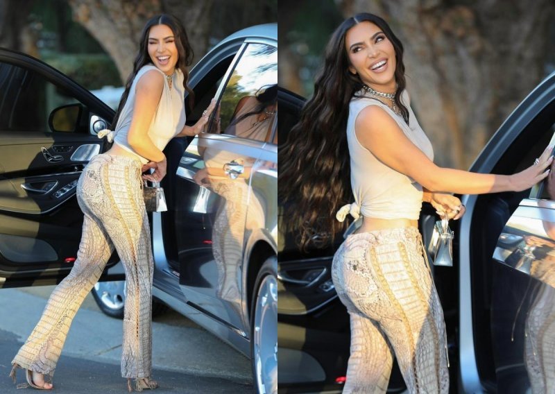 S velikim osmijehom na licu: Kim Kardashian servirala zavodljivi stajling na gradskim ulicama