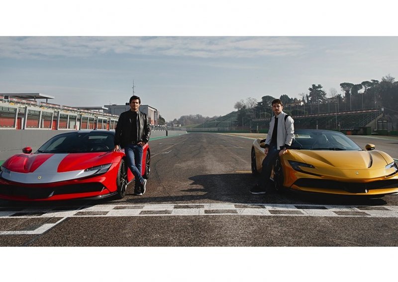 [FOTO/VIDEO] Ferrarijevi F1 vozači Charles Leclerc i Carlos Sainz jr.  testiraju SF90 Spider i SF90 Stradale Assetto Fiorano