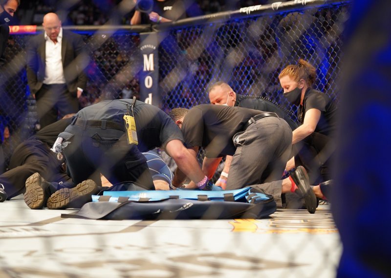 [FOTO] Povijesna noć na borilačkom spektaklu UFC-a; sve glavne borbe završile prekidom; fantastične nokaute zasjenio stravičan lom noge