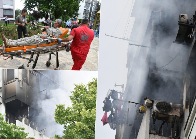 [VIDEO/FOTO] Požar u neboderu u Novom Zagrebu; spašeno je šest osoba