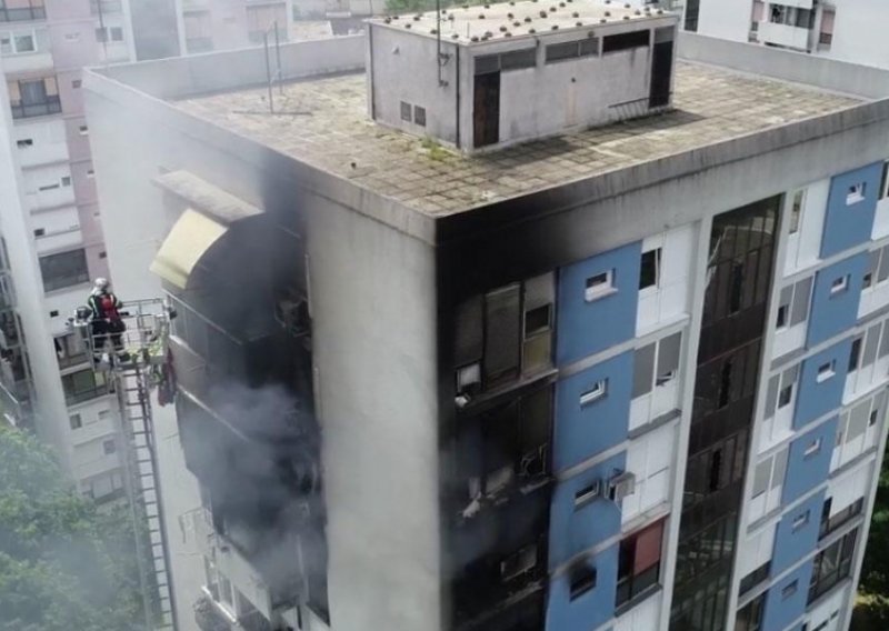 Vatrogasci objavili snimku iz zraka požara u Trnskom