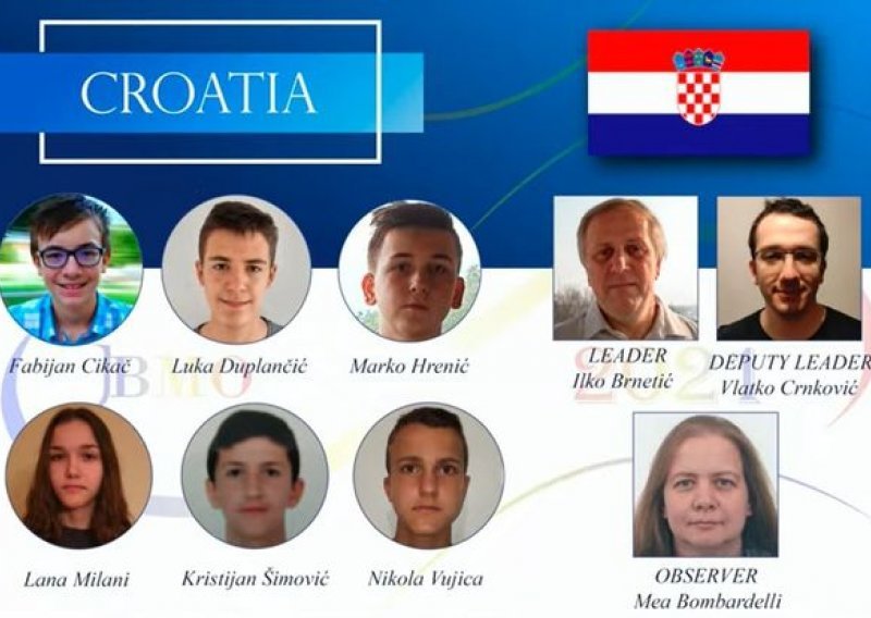 Učenicima iz Hrvatske četiri medalje na Juniorskoj balkanskoj matematičkoj olimpijadi