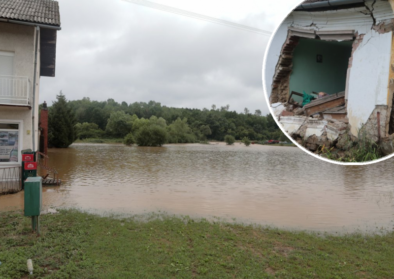 Kiša potopila našički kraj: Poplava ugrozila kuće, one starije se urušavaju