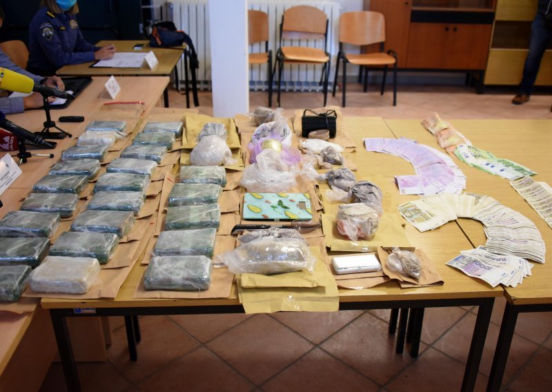 Uhićeno 11 švercera droge iz BiH u Istru i Dalmaciju, zaplijenjeno 20 kg heroina i milijun kuna