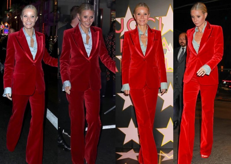 I 25 godina kasnije stoji joj kao saliveno: Gwyneth Paltrow ponovno u crvenom odijelu od baršuna