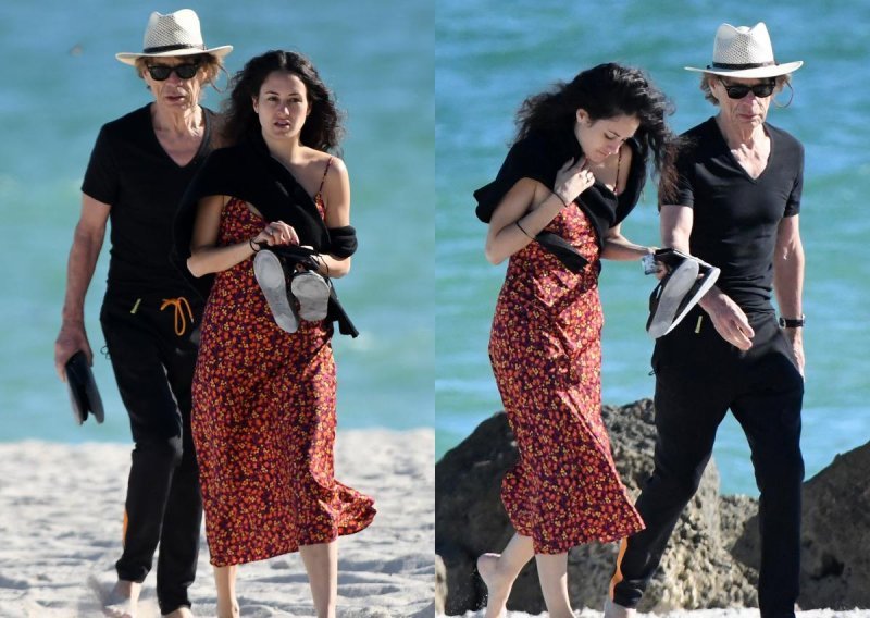 Rijetki zajednički trenuci u javnosti: Mick Jagger snimljen s djevojkom na plaži u Miamiju
