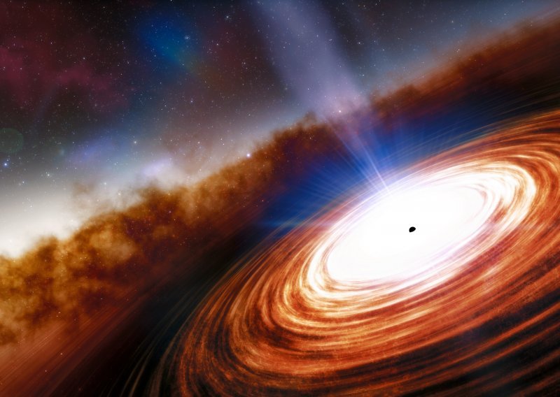 Crna rupa u središtu ovog kvazara fascinira jer - ne bi trebala niti postojati